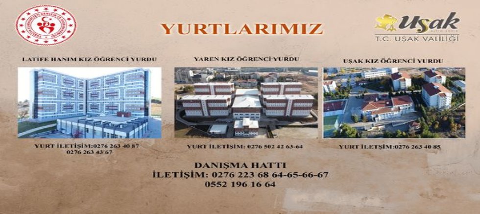 Uşak’ta KYK Yurtları Yerleştirme Yaptı’mı
