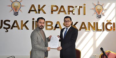 UŞAK AK PARTİ'DE ALTAN TUFAN MV ADAY ADAYLIĞINI AÇIKLADI.