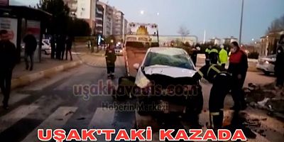 UŞAK'TAKİ KAZADA 7 KİŞİ YARALANDI