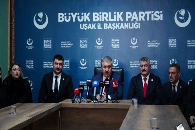 BBP Genel Başkanı Mustafa Destici Uşak’ta Gündemi Değerlendirdi