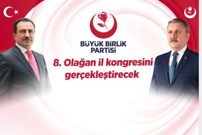 Büyük Birlik Partisi Uşak’ta 8. Olağan İl Kongresini Gerçekleştiriyor