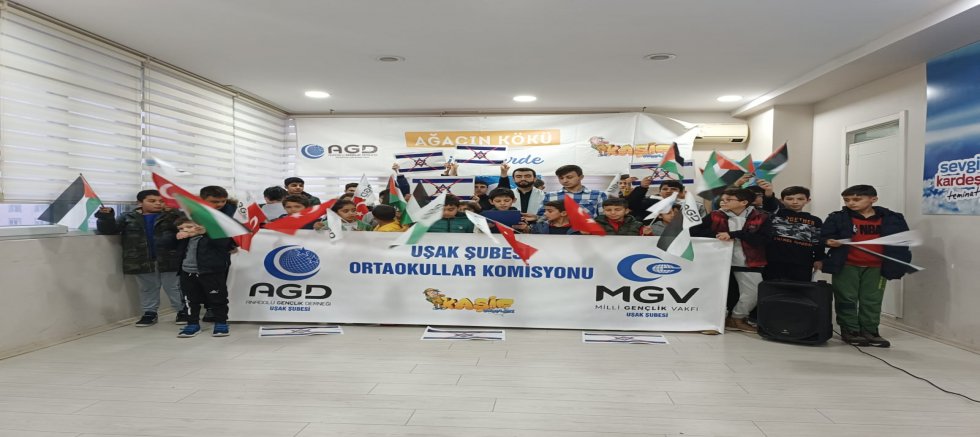 ANADOLU GENÇLİĞİGENÇ KAŞİFLERİ FİLİSTİN İÇİN AYAKTA