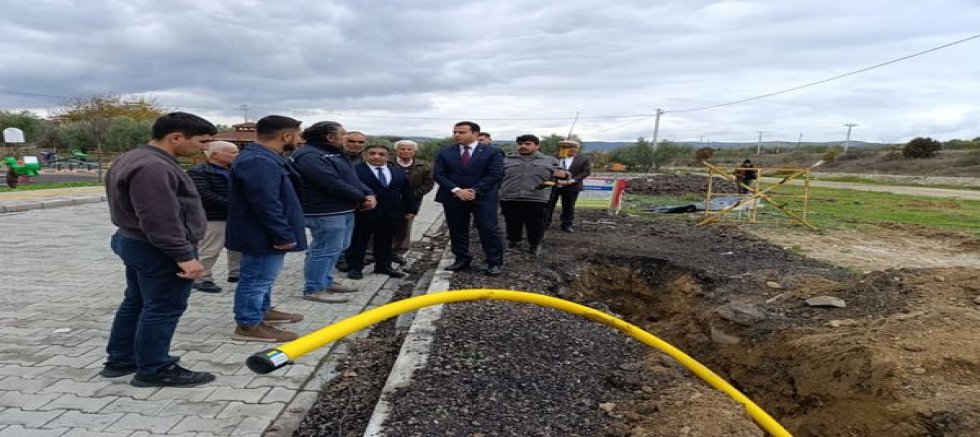 MANİSA KÖPRÜBAŞI’NDA DOĞALGAZ İÇİN İLK KAZMA VURULDU