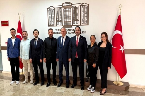 Saadet Partisi’nden Merkezefendi Kaymakamı Abdullah Demir’e ziyaret