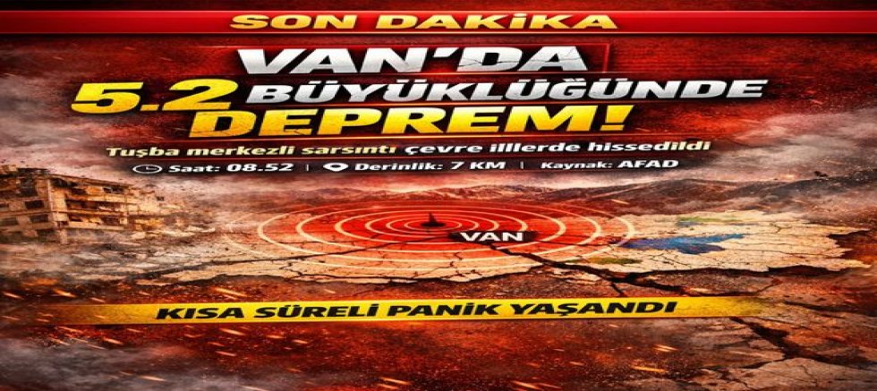 SON DAKİKA | VAN’DA KORKUTAN DEPREM!