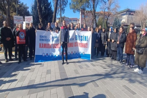 Ücrette Dengesizlik, Gelirde Adaletsizlik, Kamuda Huzursuzluk Bitsin”