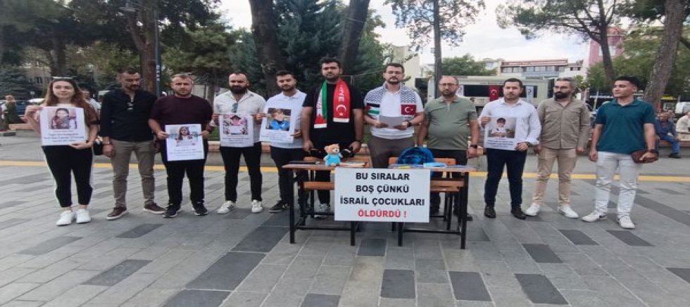 Uşak Ak Parti Gençlik Kolları Gazze’de Sıralar Bomboş.