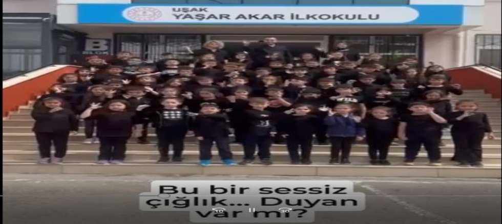 Yaşar Akar Okulu'nda Filistin'li Çocuklar İçin Sessiz Çığlık