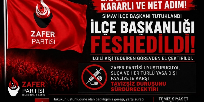 ZAFER PARTİSİNDEN KARARLI ADIM
