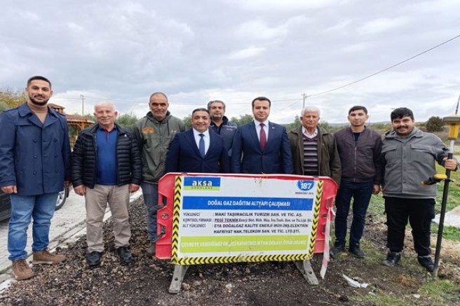 MANİSA KÖPRÜBAŞI’NDA DOĞALGAZ İÇİN İLK KAZMA VURULDU