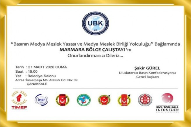 Medya Meslek Yasası İçin Marmara Bölge Çalıştayı Çanakkale'de yapılacak