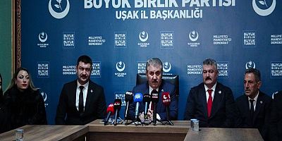 BBP Genel Başkanı Mustafa Destici Uşak’ta Gündemi Değerlendirdi