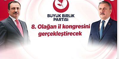 Büyük Birlik Partisi Uşak’ta 8. Olağan İl Kongresini Gerçekleştiriyor