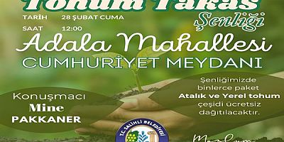 CEMRE BULUŞMALARI VE TOHUM TAKAS ŞENLİĞİ ADALA’DA İLK KEZ DÜZENLENECEK
