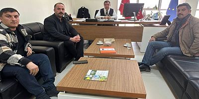 DSYB.  Başkan adayı Ahmet Sabancı Uşak TKDK Koordinatörü’nü Ziyaret Etti.
