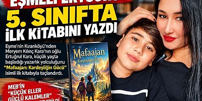 Eşmeli Ertuğrul 5. Sınıfta İlk Kitabı'nı Yazdı