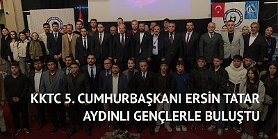 KKTC 5. Cumhurbaşkanı Ersin Tatar Aydınlı Gençlerle Buluştu