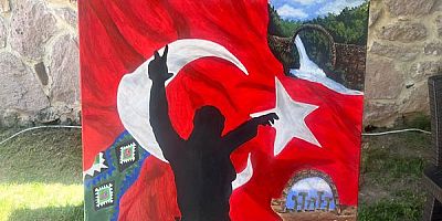Özgürlük İsimli Tablo Uşak Gençlik Merkezinde İlgi Odağı Oldu