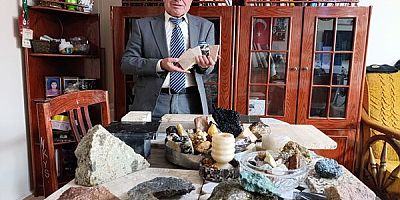 SALİHLİLİ MADEN TEKNİKERİ 35 YILDA İNANILMAZ BİR DOĞALTAŞ KOLEKSİYONUNA SAHİP OLDU