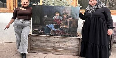 Tavşan Besleyen Çocuklar Tablosu’na Büyük İlgi