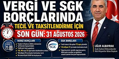 Uğur Albayrak’tan Kritik Uyarı: Vergi ve SGK Borçlarında Başvuru İçin Son Gün