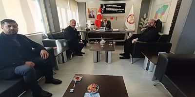 Uşak DSYB Bşk Adayı Ahmet Sabancı’dan İl Genel Sekreteri Sabri Ceylan’a Hayırlı Olsun Ziyareti