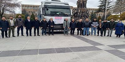 Uşak İHH'dan Bir Tır  Battaniye Dualar Eşliğinde Gazzeye Gönderildi. 