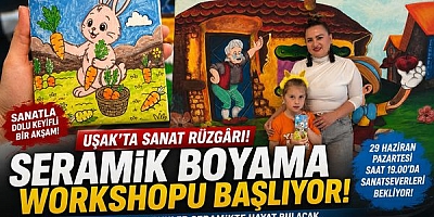 Uşak'ta Seramik Boyama Workshopu Sanatseverleri Buluşturuyor