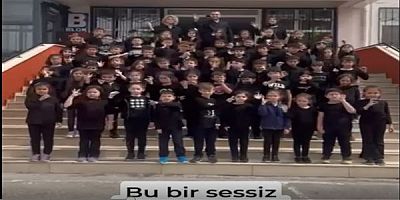 Yaşar Akar Okulu'nda Filistin'li Çocuklar İçin Sessiz Çığlık