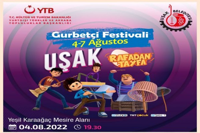 UŞAK BELEDİYESİ ÜÇÜNCÜ FESTİVAL İÇİN KOLLARINI SIVADI