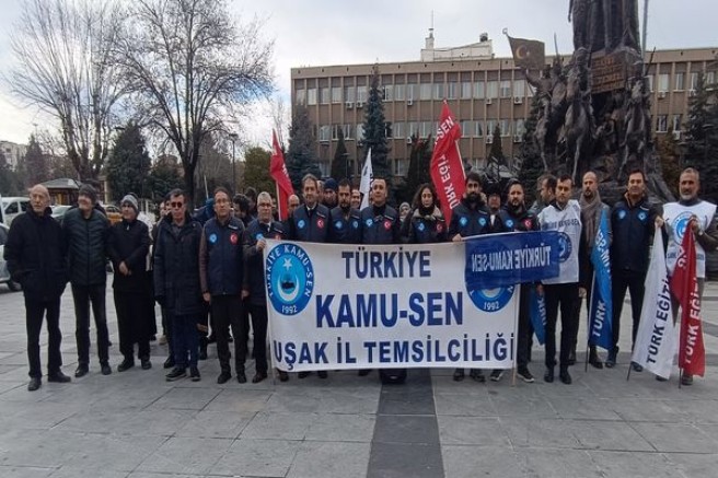 Uşak Kamu Sen Ücrette Hakkaniyet Vergide Adalet İstiyoruz!